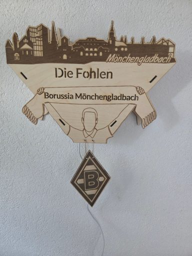 0130- LED Wandlampe Borussia Mönchengladbach