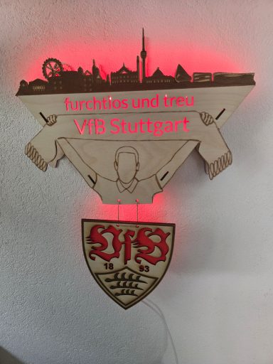 LED Wandlampe VfB Stuttgart