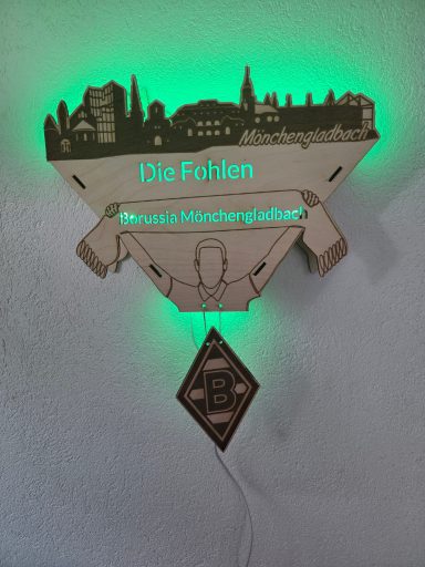 0130- LED Wandlampe Borussia Mönchengladbach