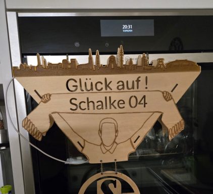 0130- LED Wandlampe Schalke 04