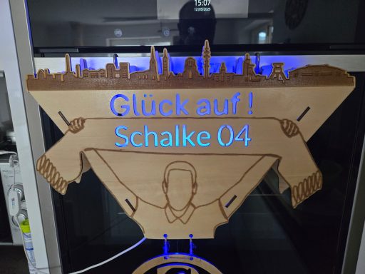 0130- LED Wandlampe Schalke 04